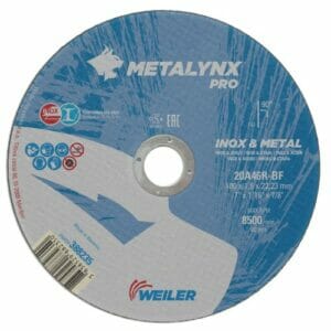 weiler-metalynx-pro-inox-metal-180x16x2223-20a46r-bf-cutting-wheel