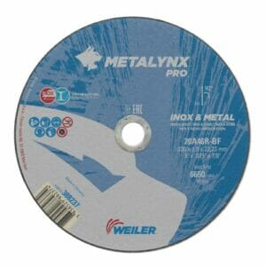 weiler-metalynx-pro-inox-metal-230x19x2223-20a46r-bf-cutting-wheel