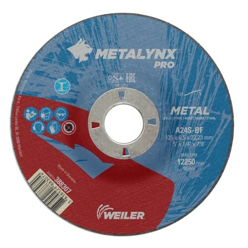 weiler-metalynx-pro-metal-125x65x2223-a24s-bf-grinding-wheel