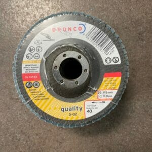 dronco-g-qz-quality-tapered-115x22-40 -grit-flap-disc
